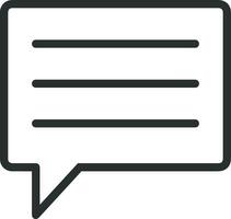 Comment icon image for element design of chat and communication symbol vector