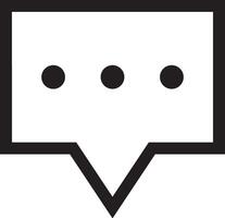Comment icon image for element design of chat and communication symbol vector