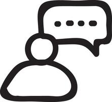 Comment icon image for element design of chat and communication symbol vector