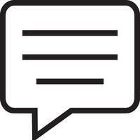 Comment icon image for element design of chat and communication symbol vector