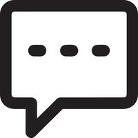 Comment icon image for element design of chat and communication symbol vector