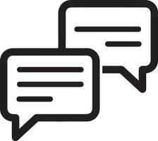 Comment icon image for element design of chat and communication symbol vector