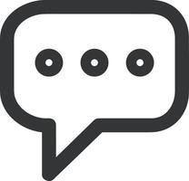 Comment icon image for element design of chat and communication symbol vector