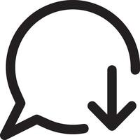 Comment icon image for element design of chat and communication symbol vector