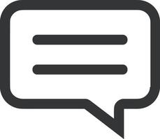 Comment icon image for element design of chat and communication symbol vector