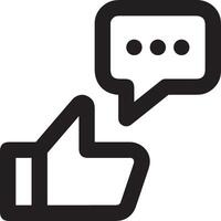 Comment icon image for element design of chat and communication symbol vector