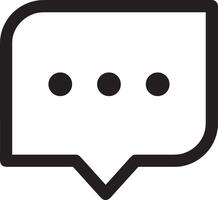 Comment icon image for element design of chat and communication symbol vector