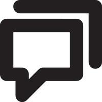 Comment icon image for element design of chat and communication symbol vector