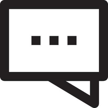 Comment icon image for element design of chat and communication symbol vector