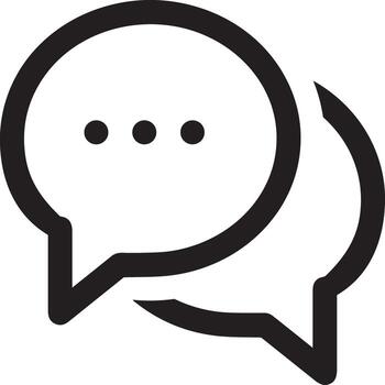 Comment icon image for element design of chat and communication symbol vector
