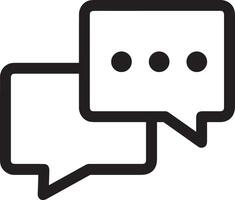 Comment icon image for element design of chat and communication symbol vector