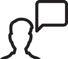 Comment icon image for element design of chat and communication symbol vector