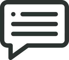 Comment icon image for element design of chat and communication symbol vector