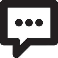 Comment icon image for element design of chat and communication symbol vector