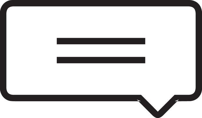 Comment icon image for element design of chat and communication symbol