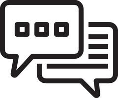 Comment icon image for element design of chat and communication symbol vector