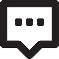 Comment icon image for element design of chat and communication symbol vector