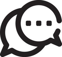 Comment icon image for element design of chat and communication symbol vector