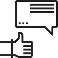 Comment icon image for element design of chat and communication symbol vector