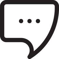 Comment icon image for element design of chat and communication symbol vector