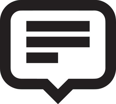 comentario icono imagen para elemento diseño de charla y comunicación símbolo vector