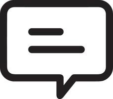 Comment icon image for element design of chat and communication symbol vector