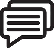 Comment icon image for element design of chat and communication symbol vector