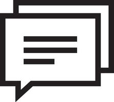 Comment icon image for element design of chat and communication symbol vector