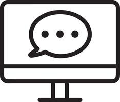 Comment icon image for element design of chat and communication symbol vector