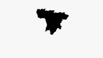 animated of the map of Santo Domingo in Ecuador video