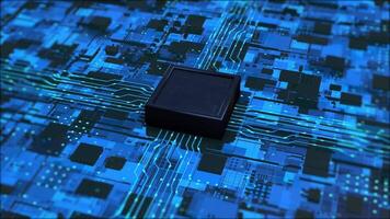 tecnología-de-chip-de-computadora circuito tablero video