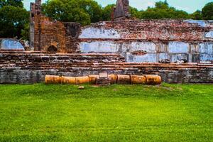 paisaje histórico parque. el antiguo templo ese regalos humanos es situado en de tailandia histórico ciudad. mundo herencia. foto