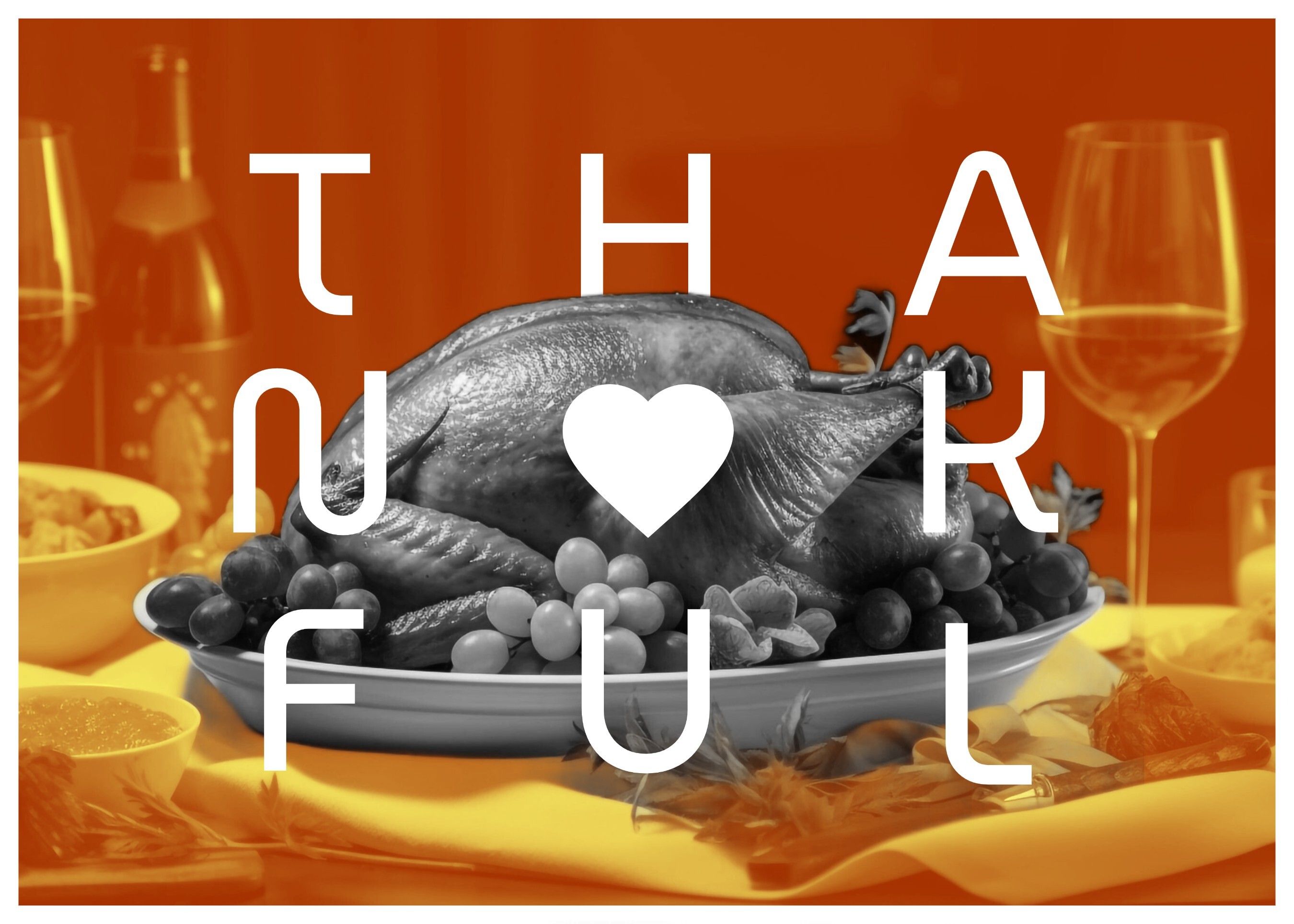Thankful Thanksgiving Postcard Template