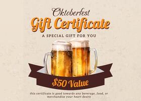 oktoberfest gift certificate template