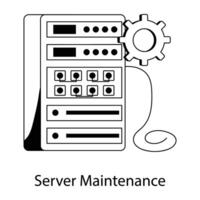 Trendy Server Maintenance vector