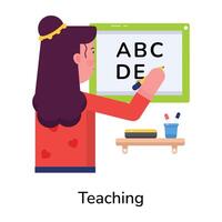 Trendy Teaching Concepts vector