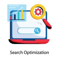 Trendy Search Optimization vector