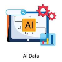 de moda ai datos vector