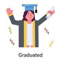 Trendy Graduated Concepts vector