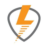 Lightning,electric power logo design element vector