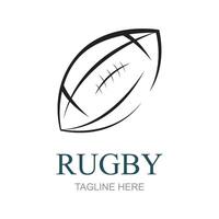 American Football badge logo - Rugby logo vector
