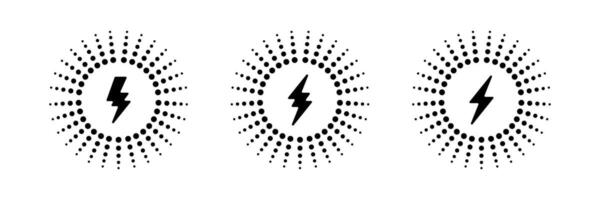 Battery charge Electric Energy and Power Bolt Logo vector