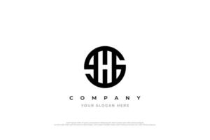 Initial Letter SH or HS Logo Design vector