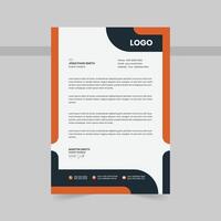 Creative letterhead design template vector