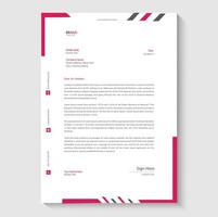 letterhead design template vector