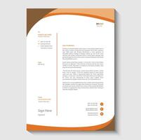 letterhead design template vector