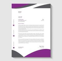 letterhead design template vector