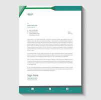 letterhead design template vector