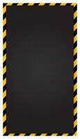 Warning frame images with strips vector