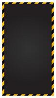 Warning frame images with strips vector